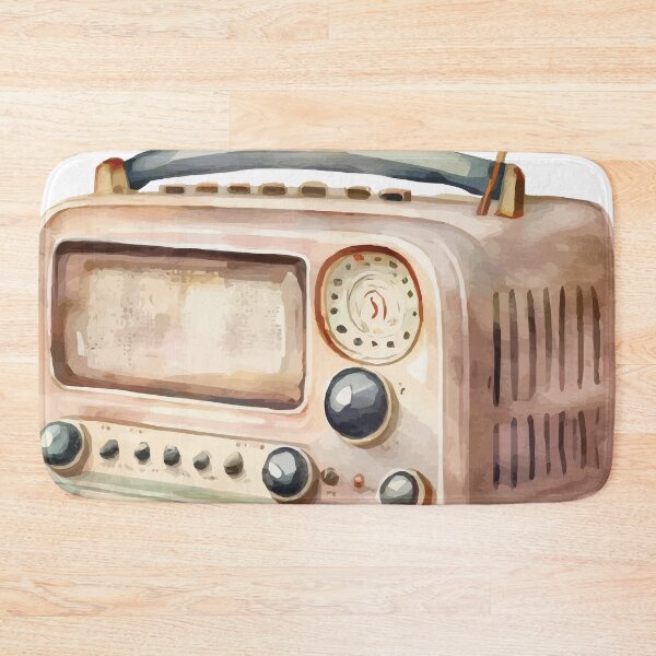 Item preview, A Vintage Portable Radio Watercolor - Old School Cool designed and sold by GVRDesign.