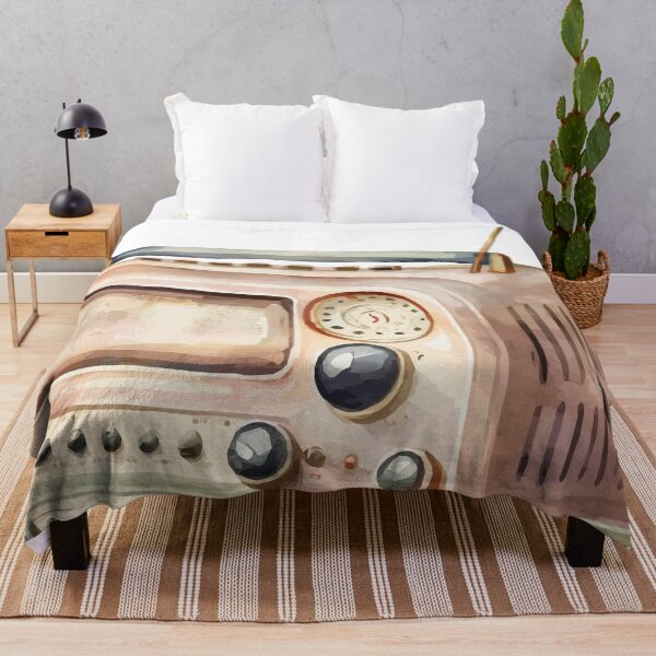 Item preview, A Vintage Portable Radio Watercolor - Old School Cool designed and sold by GVRDesign.