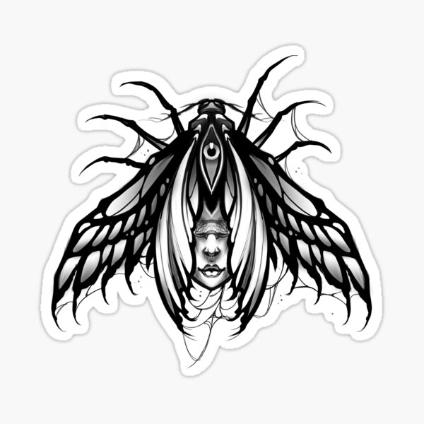 Item preview, Creepy dark moth designed and sold by Wooden.