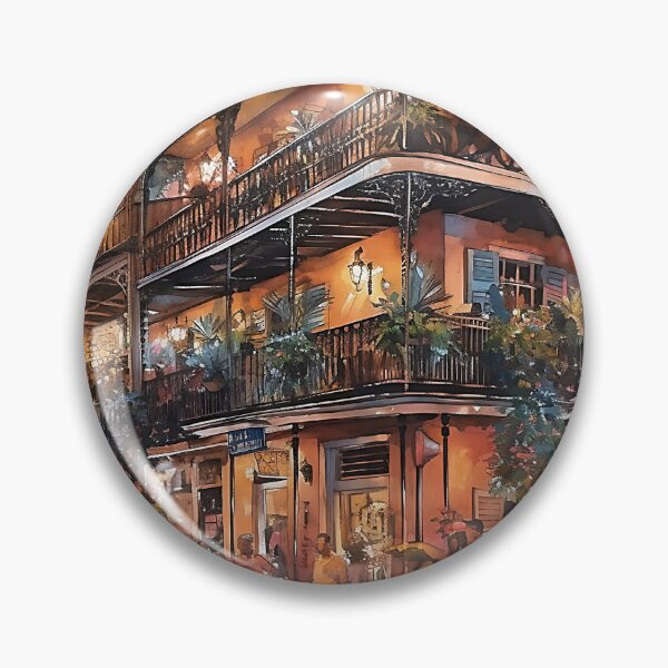 Item preview, A watercolor image created using AI of the French Quarter New Orleans  designed and sold by John L Wheeler.