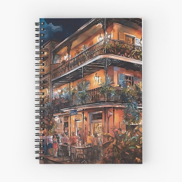 Item preview, A watercolor image created using AI of the French Quarter New Orleans  designed and sold by John L Wheeler.