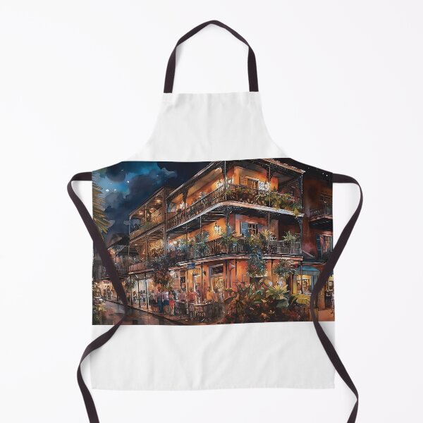Item preview, A watercolor image created using AI of the French Quarter New Orleans designed and sold by John L Wheeler.
