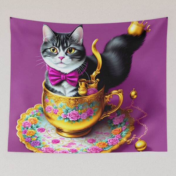 Item preview, Fancy Cat Fashion: Artistic Designs for the Stylish Cat Lover designed and sold by beben76.