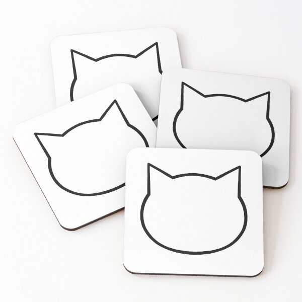 Item preview, Cat head outline designed and sold by Dream Arkanum.