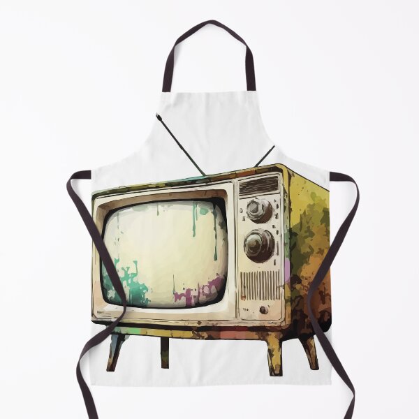 Item preview, A Vintage CRT Television Set Watercolor - Old School Cool designed and sold by GVRDesign.