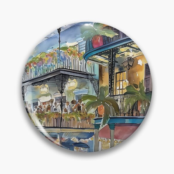 Item preview, A watercolor image created using AI of the French Quarter New Orleans  designed and sold by John L Wheeler.