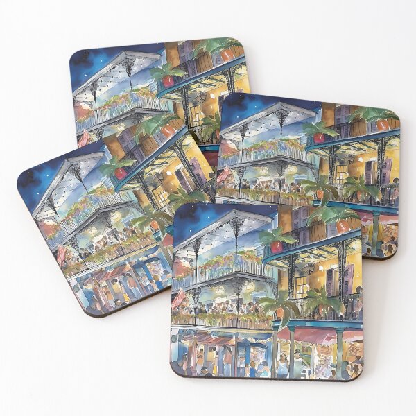 Item preview, A watercolor image created using AI of the French Quarter New Orleans  designed and sold by John L Wheeler.
