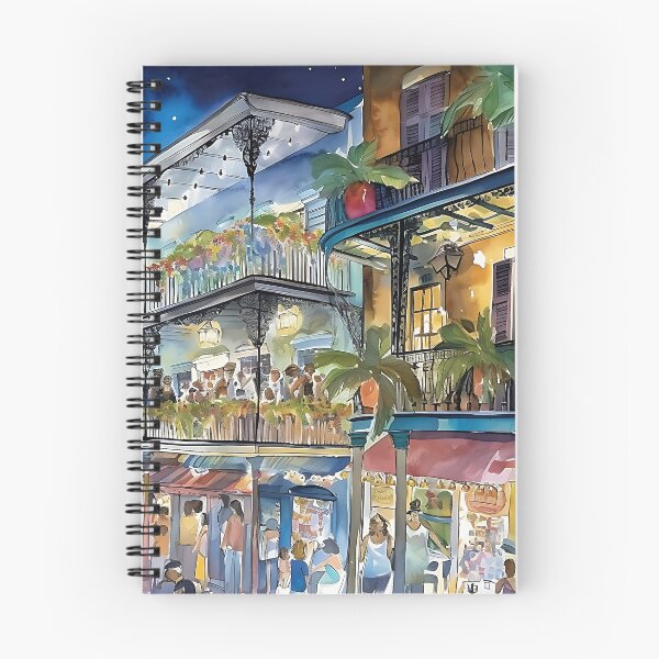 Item preview, A watercolor image created using AI of the French Quarter New Orleans  designed and sold by John L Wheeler.