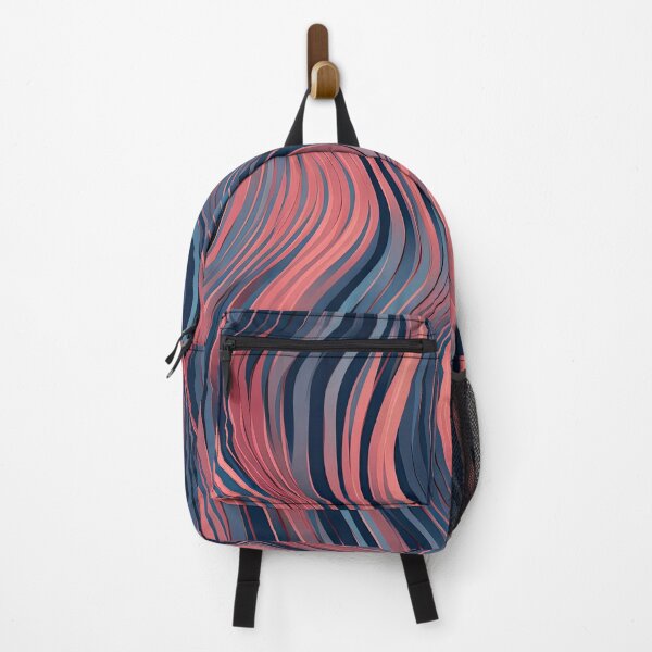 Artikelvorschau, Abstrakte rosa und blaue Wellenlinien 6 entworfen und verkauft von ClericDesign.
