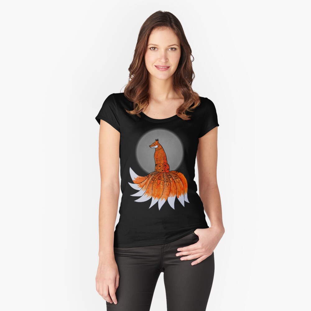 Item preview, Fitted Scoop T-Shirt designed and sold by artsyrobotz.