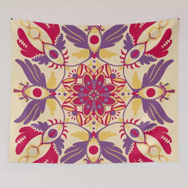 Item preview, Primary Color Ophanim Mandala designed and sold by Star Gremlin Studio by Streaac.