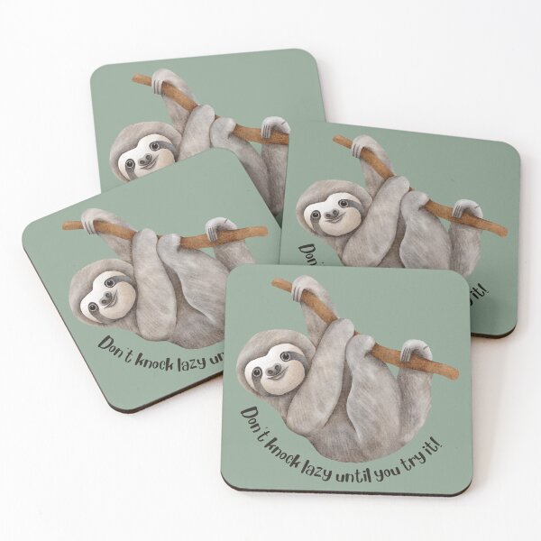 Item preview, Sloth, Don't Knock Lazy Until You Try It designed and sold by InfiniteeShop.