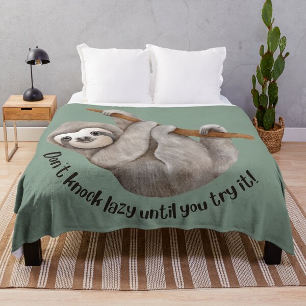 Item preview, Sloth, Don't Knock Lazy Until You Try It designed and sold by InfiniteeShop.
