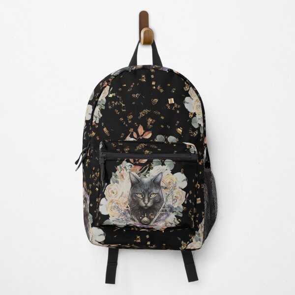 Item preview, Magical Cat In The Night Flowers designed and sold by incarnations.
