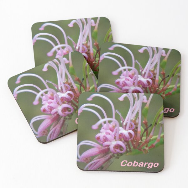 Item preview, Pink Spider flower, (Grevillea sericea) designed and sold by Cobargo South Coast.