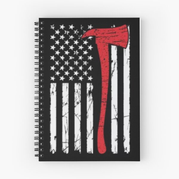 Item preview, USA Firefighter Flag - Thin Red Line Axe designed and sold by RENAGADE4LYF.