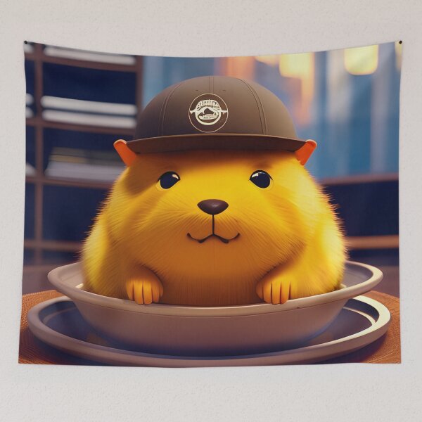 Item preview, Simon in a Hat and Bowl designed and sold by CapybaraSimon.