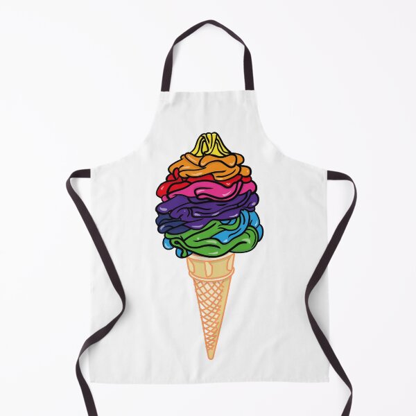 Item preview, Rainbow Soft Serve Whippy Icecream Cone Graphic Art designed and sold by Ciara Shortall.