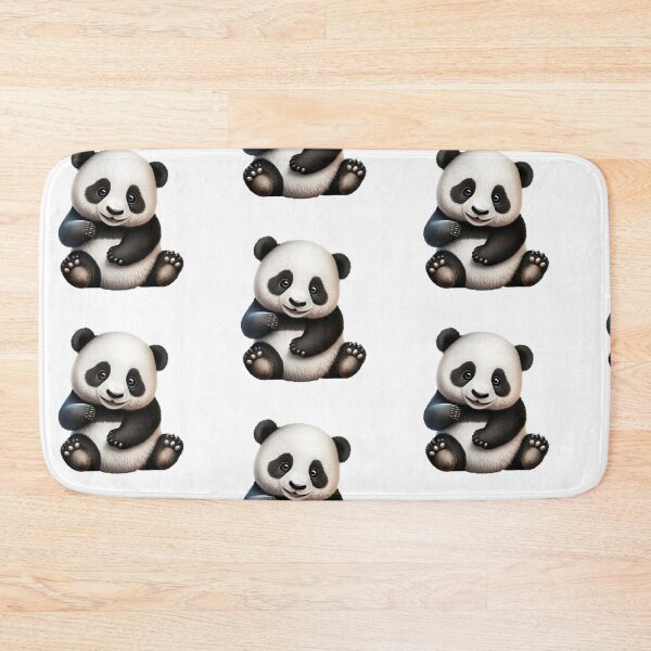 Item preview, "Happy Panda: A Realistic Cartoon Portrait with Big Bright Eyes" designed and sold by Designs-By-Geli.