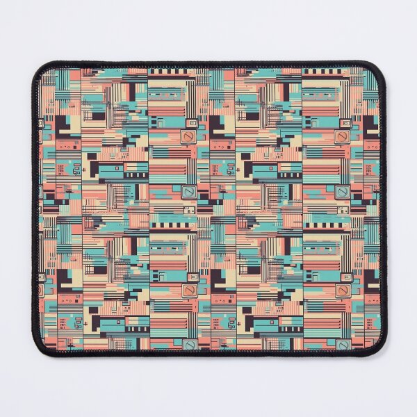Item preview, Radical Shapes: A Vibrant 90's Art Style Pattern designed and sold by MerikDigital.