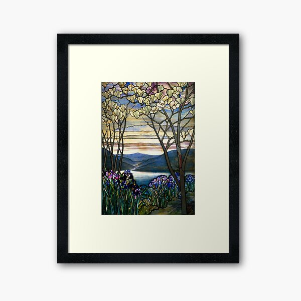 Item preview, Louis Comfort Tiffany - Stained glass 4. Magnolias and irises designed and sold by Alexandra Dahl.