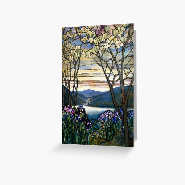 Item preview, Louis Comfort Tiffany - Stained glass 4. Magnolias and irises designed and sold by Alexandra Dahl.
