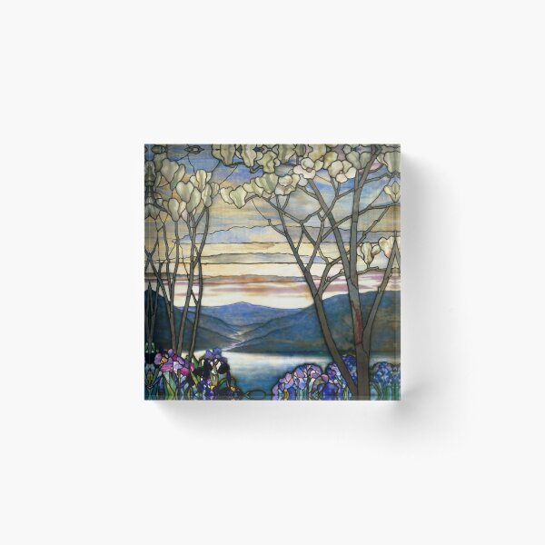 Item preview, Louis Comfort Tiffany - Stained glass 4. Magnolias and irises designed and sold by Alexandra Dahl.
