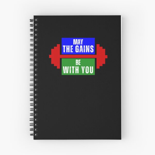 Item preview, May The Gains Be With You Motivational Gym Workout designed and sold by MouDantArts.
