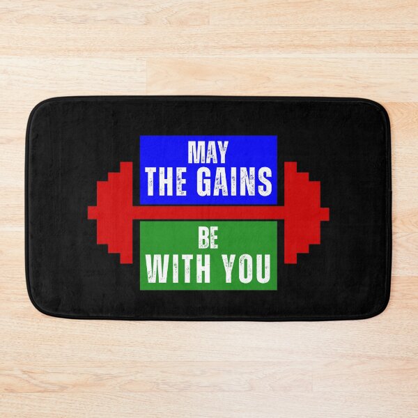 Item preview, May The Gains Be With You Motivational Gym Workout designed and sold by MouDantArts.