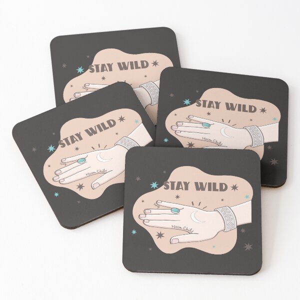 Item preview, STAY WILD earth tone / black ground designed and sold by SeptemberMarket.