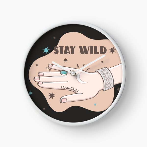 Item preview, STAY WILD earth tone / black ground designed and sold by SeptemberMarket.