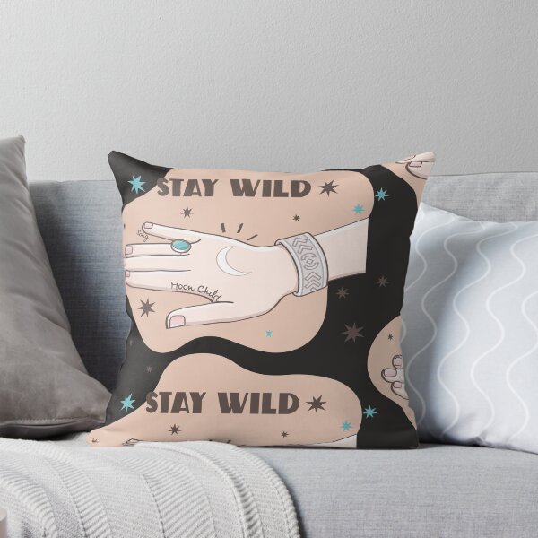 Item preview, STAY WILD earth tone / black ground designed and sold by SeptemberMarket.