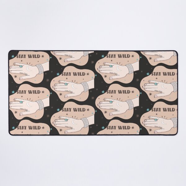 Item preview, STAY WILD earth tone / black ground designed and sold by SeptemberMarket.