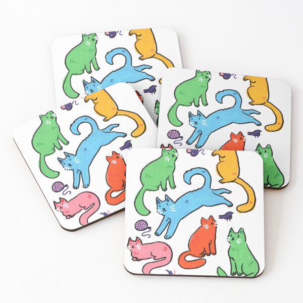 Item preview, Rainbow kitties designed and sold by AbiRain.