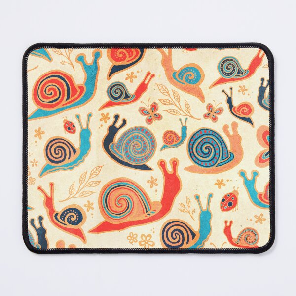 Item preview, Snail convention - red and turquise designed and sold by AprilAppleArt.