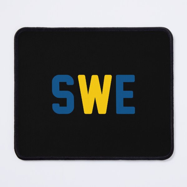 Item preview, SWE (Sweden) Midnight Blue / Tangerine Yellow / Black Background designed and sold by PEK1787.