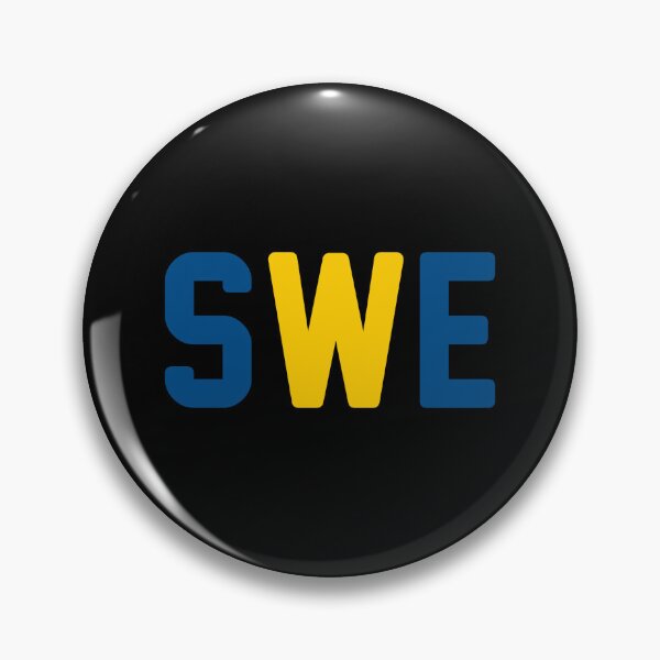 Item preview, SWE (Sweden) Midnight Blue / Tangerine Yellow / Black Background designed and sold by PEK1787.
