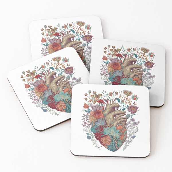 Item preview, Anatomical heart with flowers designed and sold by dygo1986.