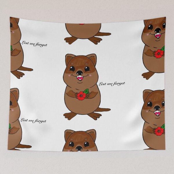 Aperçu de l'œuvre Quokka au coquelicot - ANZAC créée et vendue par 2Random Dezigns.
