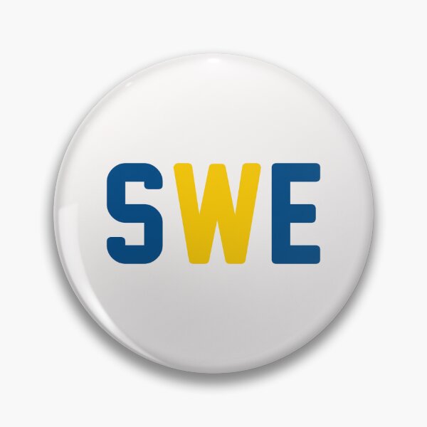 Item preview, SWE (Sweden) Midnight Blue / Tangerine Yellow / White Background designed and sold by PEK1787.