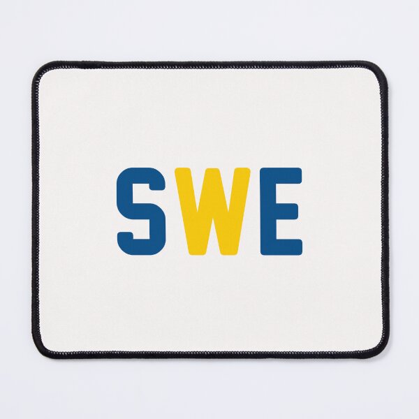 Item preview, SWE (Sweden) Midnight Blue / Tangerine Yellow / White Background designed and sold by PEK1787.