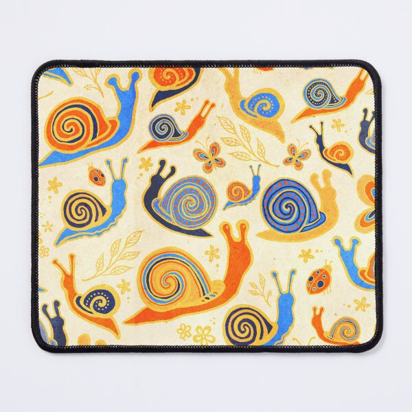 Item preview, Snail convention -blue and gold designed and sold by AprilAppleArt.