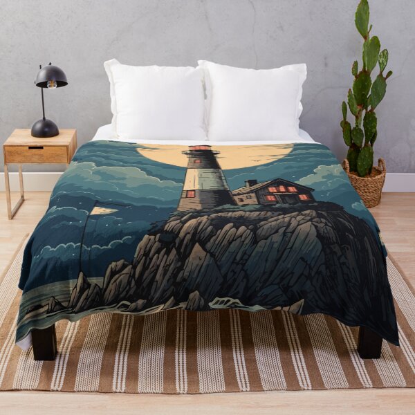 Item preview, The lighthouse at night designed and sold by KMSpace.