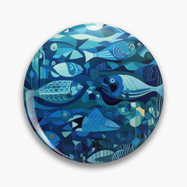 Item preview, Fishy patterned digital art  designed and sold by PixEasel.