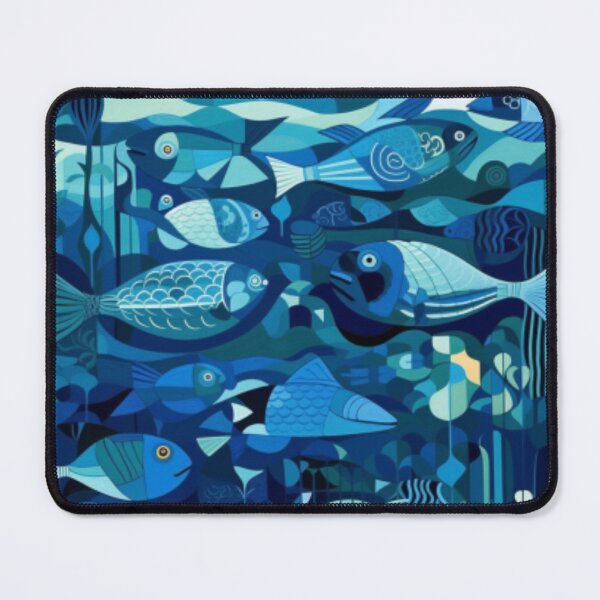 Item preview, Fishy patterned digital art designed and sold by PixEasel.