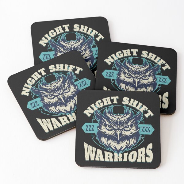 Item preview, Night shift warrior - distressed owl designed and sold by EvergreenWhimsy.