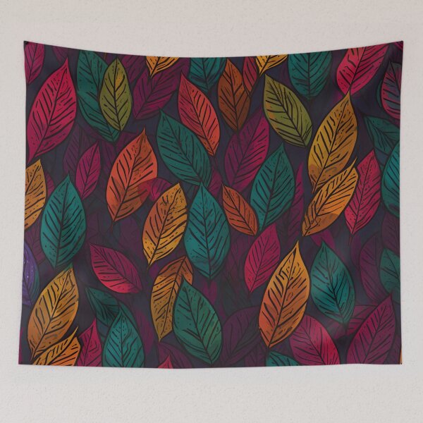 Item preview, Jewel Tone Leaves Pattern designed and sold by RobinTief.