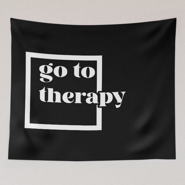Item preview, Go To Therapy Box Lowercase designed and sold by Not Lost Wanderer Design.