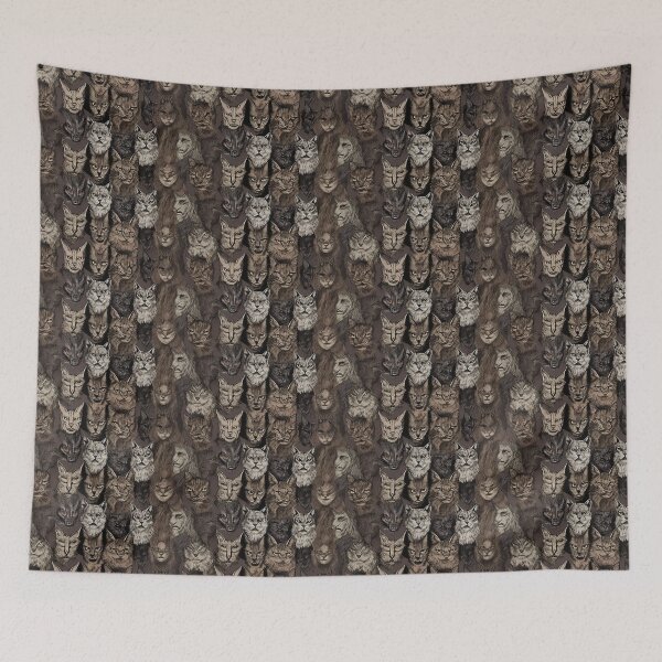 Aperçu de l'œuvre Krazy Kats. Motifs créée et vendue par PatternPlayAU.