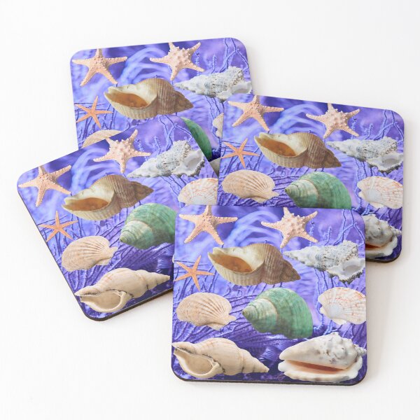 Item preview, Ocean Ferns Scene with Shells and Starfish designed and sold by OpenED360.